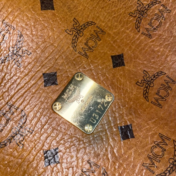 MCM Tan Leather Tote Bag - Picture 15 of 15